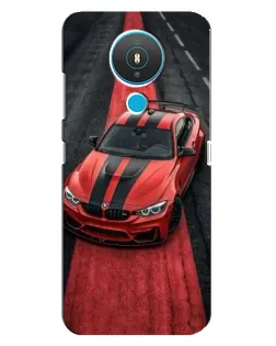 Чехол для Nokia 1.4 с картинкой «BMW на красной дорожке»
