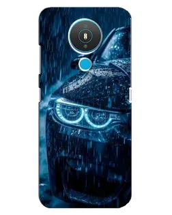 Чехол для Nokia 1.4 с картинкой «BMW под дождем»