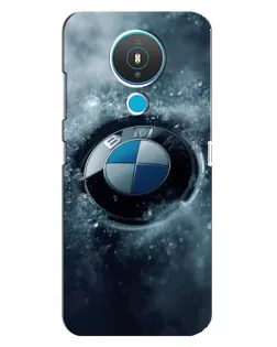 Чехол для Nokia 1.4 с картинкой «Логотип BMW — лед»