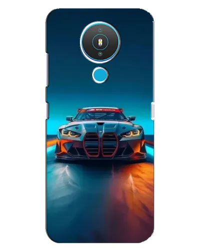 Чехол для Nokia 1.4 с картинкой «BMW — огни неона» Чехол для Nokia 1.4 с картинкой «BMW — огни неона»