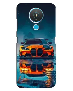 Чехол для Nokia 1.4 с картинкой «BMW — золотая эмблема»