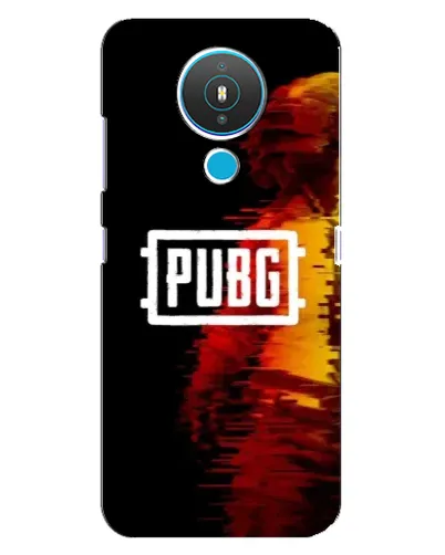 Чехол для Nokia 1.4 с картинкой «Яркий логотип PUBG»