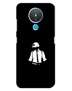 Чехол для Nokia 1.4 с картинкой «PUBG — белый шлем»