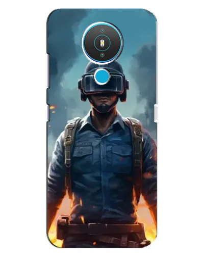 Чехол для Nokia 1.4 с картинкой «PUBG — реалистичный герой»