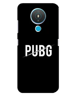 Чехол для Nokia 1.4 с картинкой «PUBG — белый логотип»
