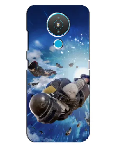 Чехол для Nokia 1.4 с картинкой «Десант PUBG — прыжок»