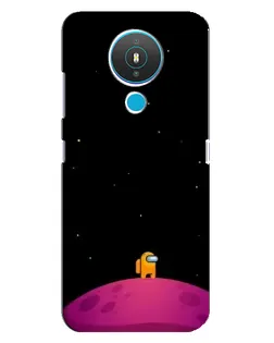 Чехол для Nokia 1.4 с картинкой «Одинокий герой на планете»