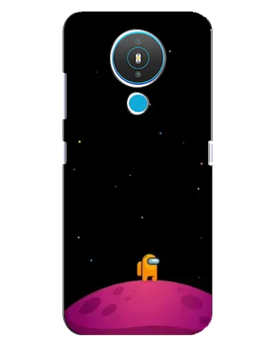 Чехол для Nokia 1.4 с картинкой «Одинокий герой на планете»