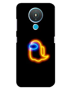 Чехол для Nokia 1.4 с картинкой «Among Us неоновое сияние»