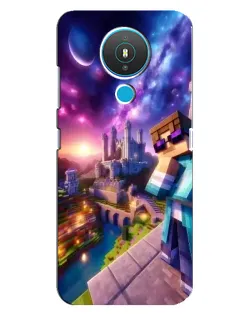 Чехол для Nokia 1.4 с картинкой «Стив и космос»