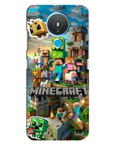 Чехол для Nokia 1.4 с картинкой «Замок Minecraft»