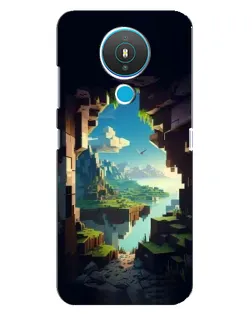 Чехол для Nokia 1.4 с картинкой «Вид из пещеры»