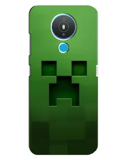 Чехол для Nokia 1.4 с картинкой «Крипер микро-дизайн»