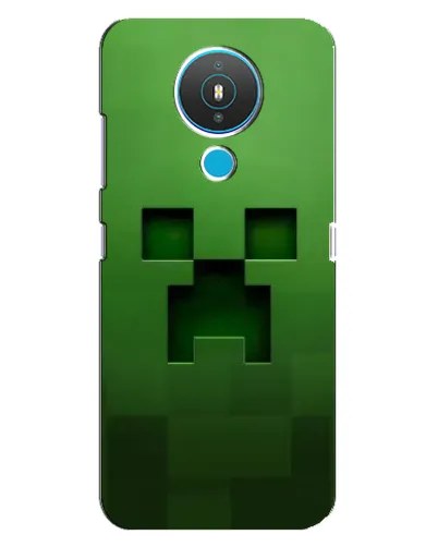 Чехол для Nokia 1.4 с картинкой «Крипер микро-дизайн»