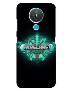 Чехол для Nokia 1.4 с картинкой «Minecraft Diamond лого»