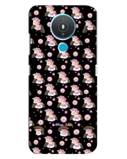 Чехол для Nokia 1.4 с картинкой «Magic Unicorn паттерн»