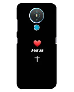 Чохол для Nokia 1.4 з картинкою «Серце - Jesus»