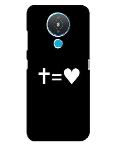 Чехол для Nokia 1.4 с картинкой «Крест и Сердце» Чехол для Nokia 1.4 с картинкой «Крест и Сердце»