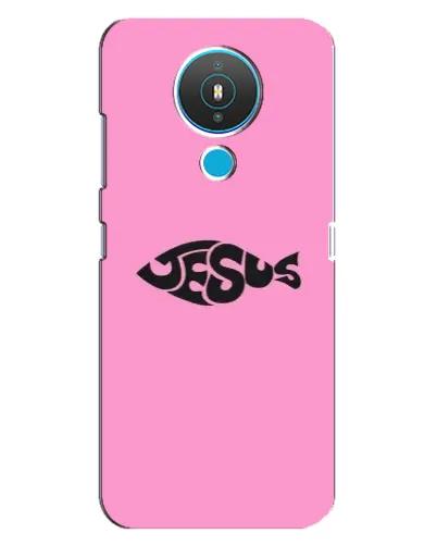 Чехол для Nokia 1.4 с картинкой «Розовый символ Jesus» Чехол для Nokia 1.4 с картинкой «Розовый символ Jesus»
