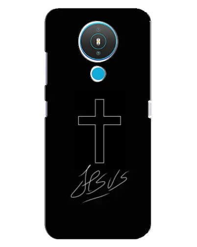 Чехол для Nokia 1.4 с картинкой «Графический крест Jesus» Чехол для Nokia 1.4 с картинкой «Графический крест Jesus»