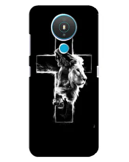 Чехол для Nokia 1.4 с картинкой «Сияющий крест Jesus»