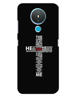 Чехол для Nokia 1.4 с картинкой «Текстовый крест»