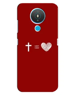Чехол для Nokia 1.4 с картинкой «Уравнение любви»