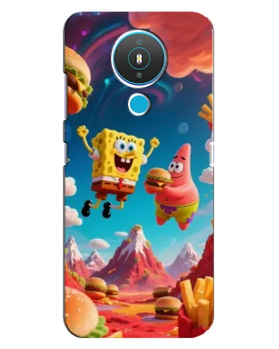 Чехол для Nokia 1.4 с картинкой «Космический фастфуд»