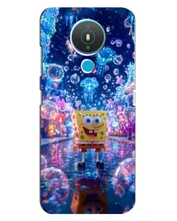 Чехол для Nokia 1.4 с картинкой «Неоновый океан»