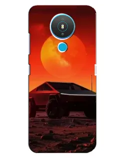 Чехол для Nokia 1.4 с картинкой «Cybertruck на Марсе»