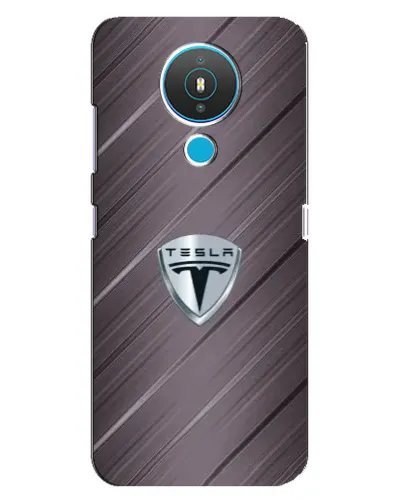 Чехол для Nokia 1.4 с картинкой «Металлическая текстура Tesla»