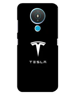 Чехол для Nokia 1.4 с картинкой «Tesla White Logo»