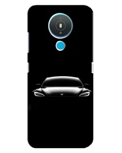 Чехол для Nokia 1.4 с картинкой «Фары Tesla Night»