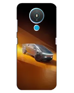 Чехол для Nokia 1.4 с картинкой «Cybertruck в пустыне»
