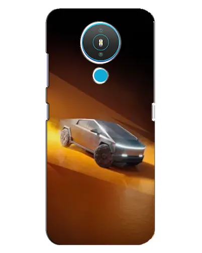 Чехол для Nokia 1.4 с картинкой «Cybertruck в пустыне»
