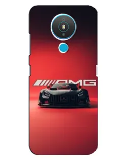 Чехол для Nokia 1.4 с картинкой «Mercedes AMG — красная линия»