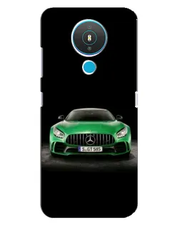 Чехол для Nokia 1.4 с картинкой «Mercedes — неоновый лого»