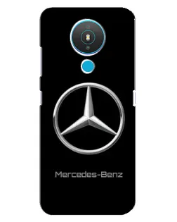 Чехол для Nokia 1.4 с картинкой «Mercedes Silver Logo»