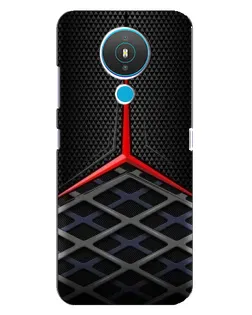 Чехол для Nokia 1.4 с картинкой «Mercedes Carbon Grid»