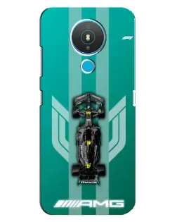 Чехол для Nokia 1.4 с картинкой «Mercedes AMG Petronas»