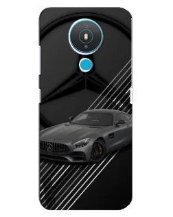 Чехол для Nokia 1.4 с картинкой «Mercedes AMG — графика»