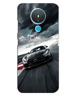 Чехол для Nokia 1.4 с картинкой «Гоночный Mercedes AMG»