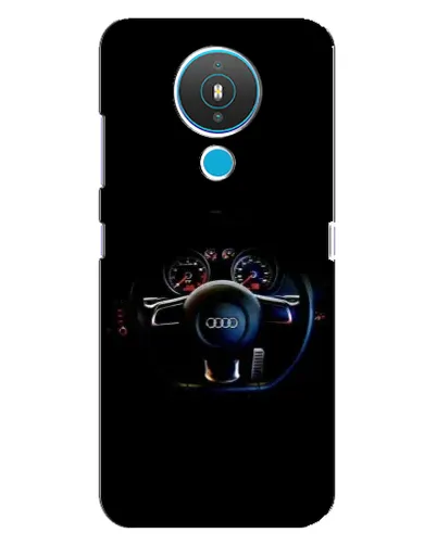 Чехол для Nokia 1.4 с картинкой «Салон Audi — руль»
