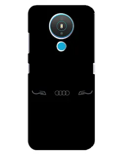 Чехол для Nokia 1.4 с картинкой «Audi — световой подпись»