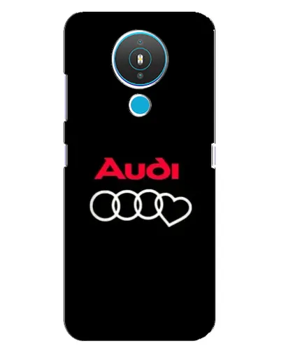 Чехол для Nokia 1.4 с картинкой «Логотип Audi Heart»