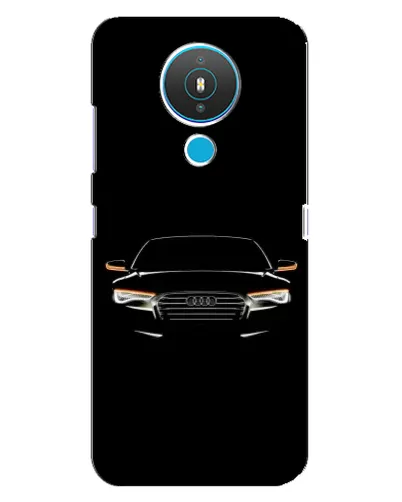 Чехол для Nokia 1.4 с картинкой «Audi — ночной контур»