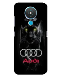 Чехол для Nokia 1.4 с картинкой «Пантера и Audi»