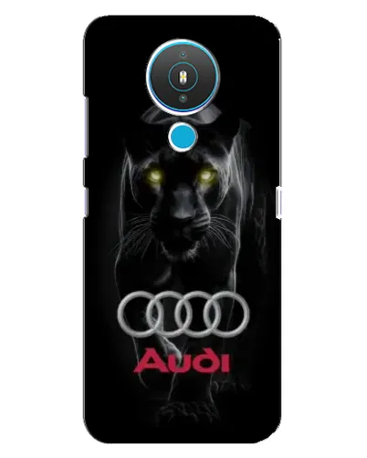 Чехол для Nokia 1.4 с картинкой «Пантера и Audi»