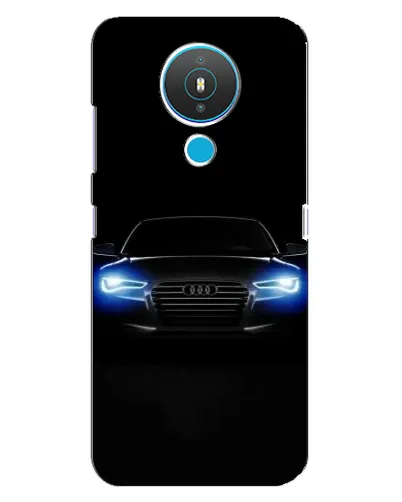 Чехол для Nokia 1.4 с картинкой «Audi в неоне»