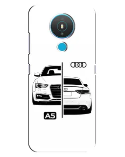 Чехол для Nokia 1.4 с картинкой «Audi — контрастный дизайн»